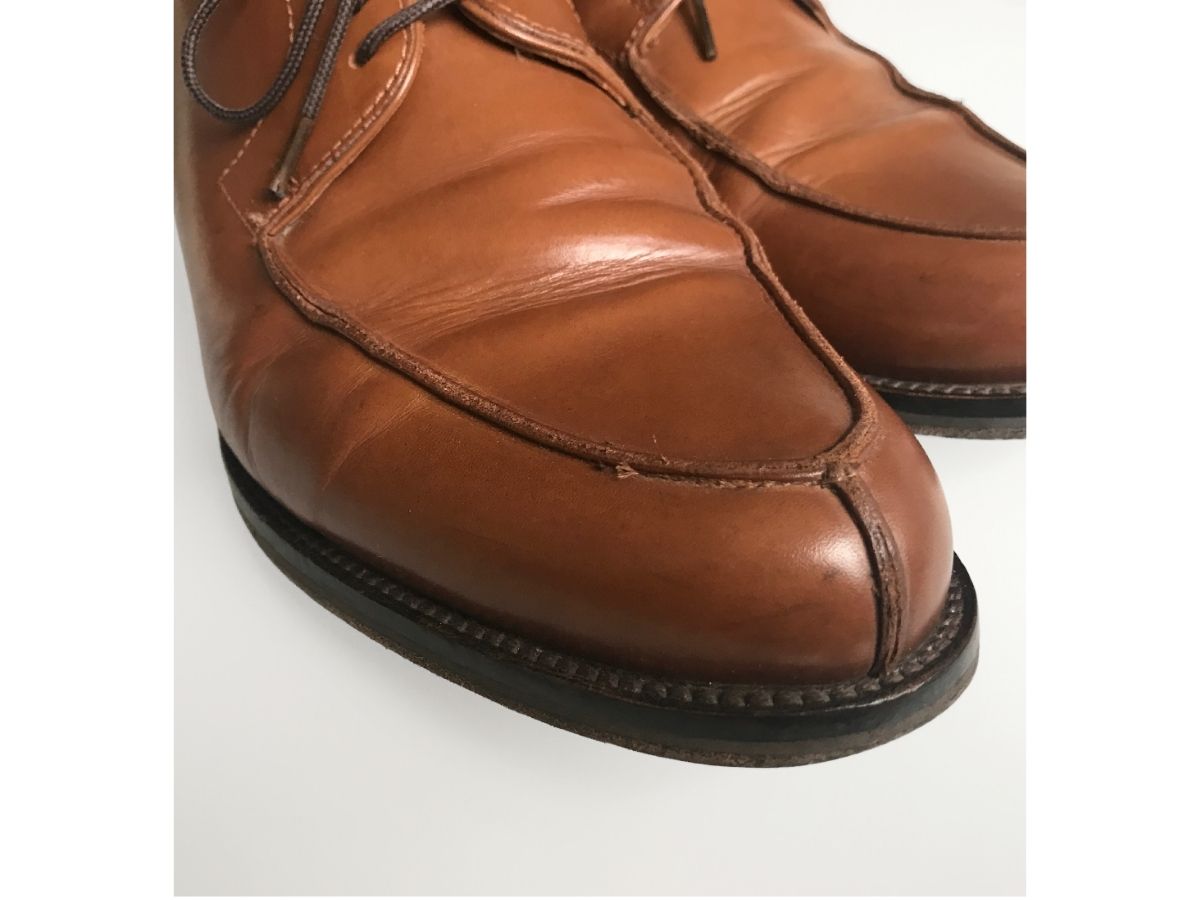 Oprava odřených a ošoupaných pánských polobotek | Hnědý Renovační Krém na boty Shoe Cream TRG Mango 127 2